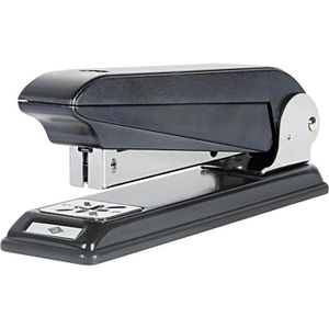 Wedo Heftgerät Universal, 106501, mit drehbaren Kopf, Broschürenhefter, schwarz, Heftleistung 25 Blatt