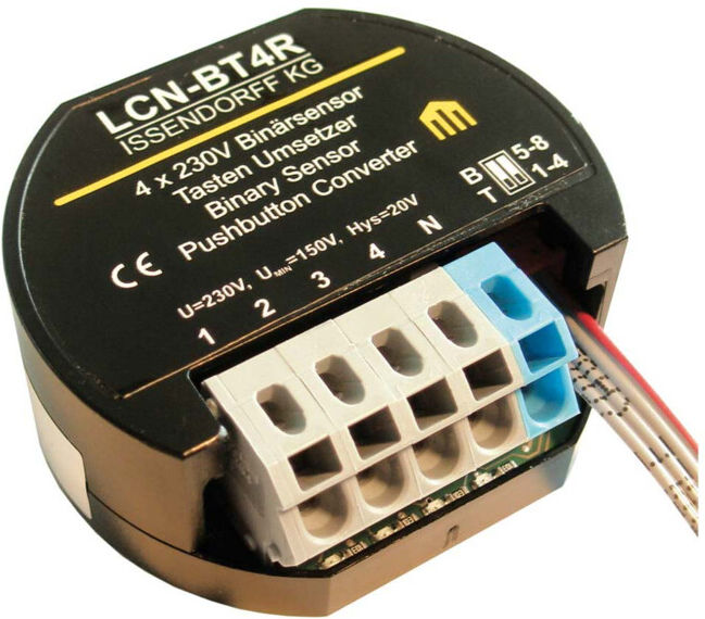 Issendorff Convertisseur de touches/Entrée binaire 4x 230V, boîte encastrée LCN - BT4R (30056)