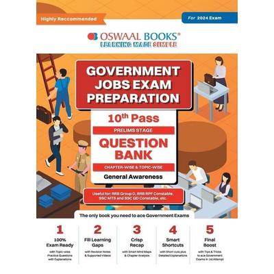 Oswaal Government Exams Question Bank 10th Pass | General Awareness | for 2024 Exam, Taschenbuch von Oswaal Editorial Board, Oswaal Books And Learning
