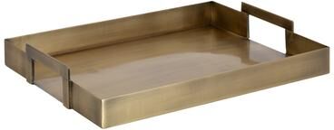 Kate and Laurel Myo Metal Rectangle Tray