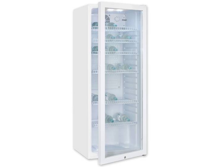 EXQUISIT Getränkekühlschrank GKS240-GT-160C , Energieeffizienz: C, silber (weiß), Rechtsanschlag, wechselbar, Kühlschränke, Alles auf einen Blick dank Isolierglastür zudem sehr energieeffizient, Getränkekühlschrank