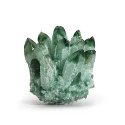 Crafted Quartz Cluster - Green Ghost Quartz (approx 250-300gm 8cm)