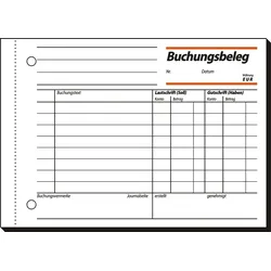 Sigel Formularbuch Buchungsbeleg A6 weiß VE=50 Blatt
