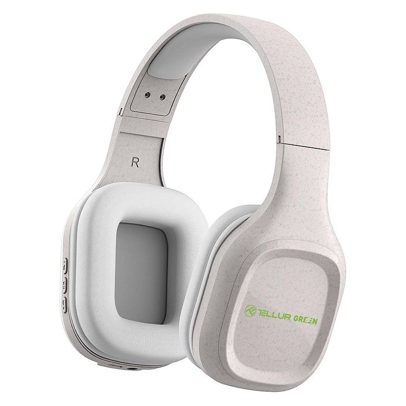Tellur Green Bluetooth Over-Ear Headphones Pulse Foldable cream (Keine Geräuschunterdrückung, 8 h, Kabellos) (TLL511441)