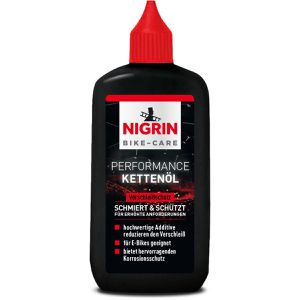 Nigrin Fahrrad-Kettenöl 50084 BIKE-CARE E-Bike, für universellen Einsatz, Tropfflasche 100ml