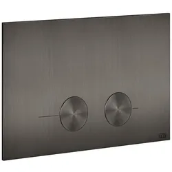 Gessi316 Betätigungsplatte für Geberit Sigma, 54611707, Farbe: Metall Schwarz gebürstet PVD