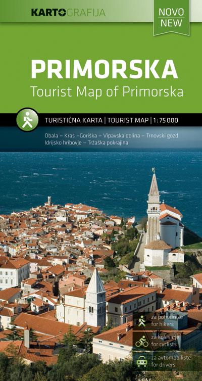 Carte touristique - Primorska (Slovénie)   Kartografija