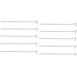 ProPlus 364686S 10 Stück Zelthering 30cm Metall mit offener Öse im Blister Zelt Zubehör