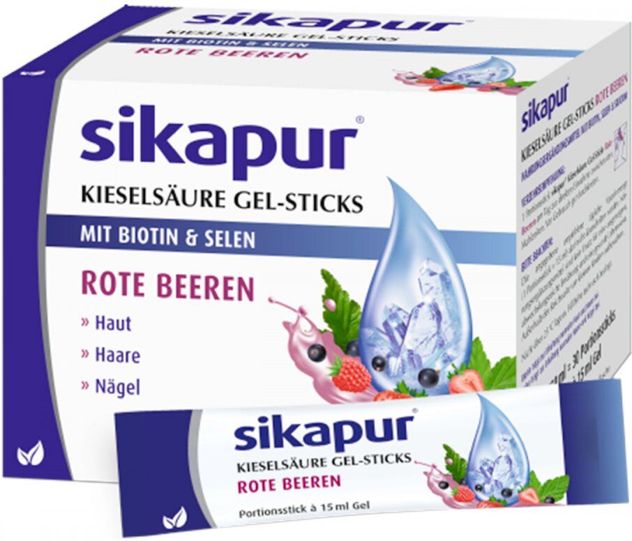 Sikapur Kieselsäure Gel-sticks rote Beeren 30stk