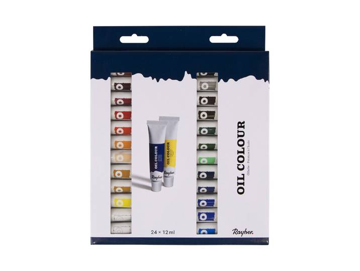 Künstler-Set Ölfarben, 24 Farben x 12ml, Set 288ml