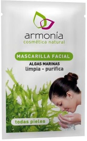 Armonía Cosmética Natural Mascarilla Facial de Algas 12 Sobres