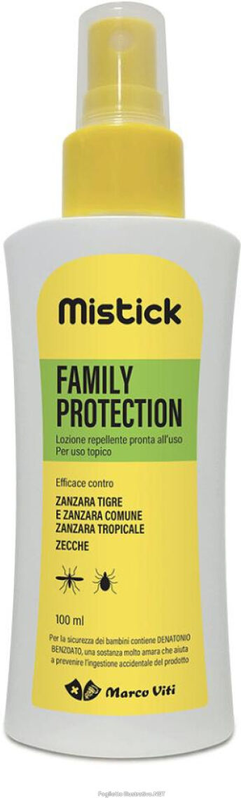 MARCO VITI FARMACEUTICI SpA Mistick Family Protection Spray Repellente Zanzare, 100 ml