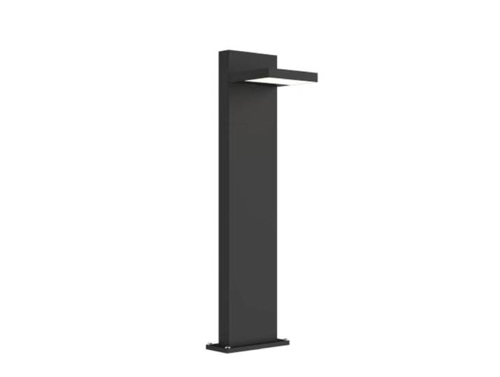 Lucande LED Eclairage Exterieur Silvan (Moderne) en Noir Aluminium (1 lampe\,à)\, Luminaire Lampe Jardin Borne Lumineuse