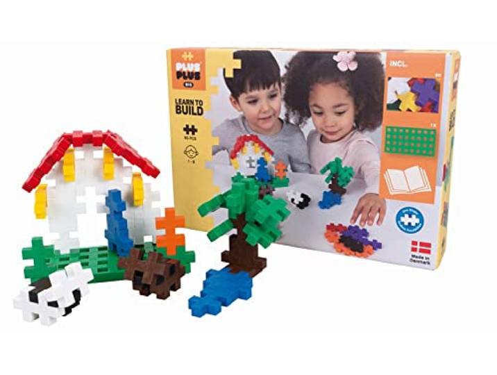 Plus-Plus Geniaal bouwspeelgoed, Big Learn to Build, bouwstenenset, 60 delen, 300.3288