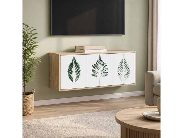 vidaXL Wandmontierter TV-Schrank HANAU 102 x 33 x 40 cm Sonoma-Eiche