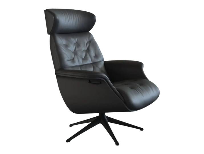 Sessel Fashion Volden, Flexlux, omaha ink jet black, Leder