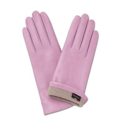 Lederhandschuhe "Leder", Damen, Gr. 7, rosa, Leder, COLLEZIONE ALESSANDRO, Handschuhe
