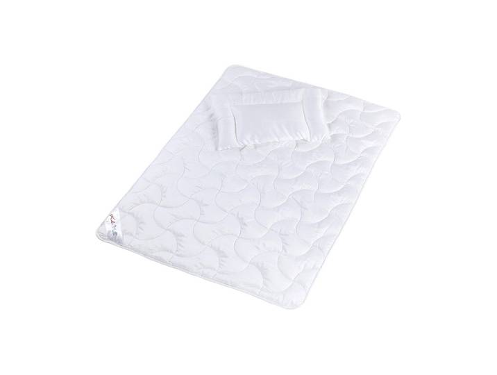 Kinderbettdecke Kuli-Muli und Kissen Lyocell 100 x 135 cm , weiss (weiß), B:100cm L:135cm, Obermaterial: 65% Polyester, 35% Baumwolle, Bettdecken, Kinderbettdecke