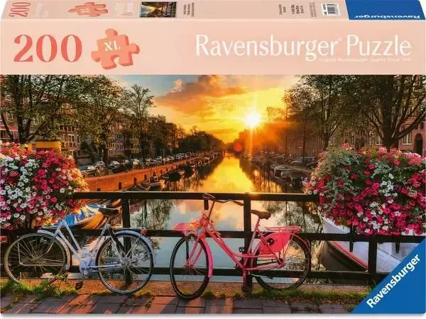 Ravensburger Feel Well & Puzzle - Fahrräder in Amsterdam (200 Teile)