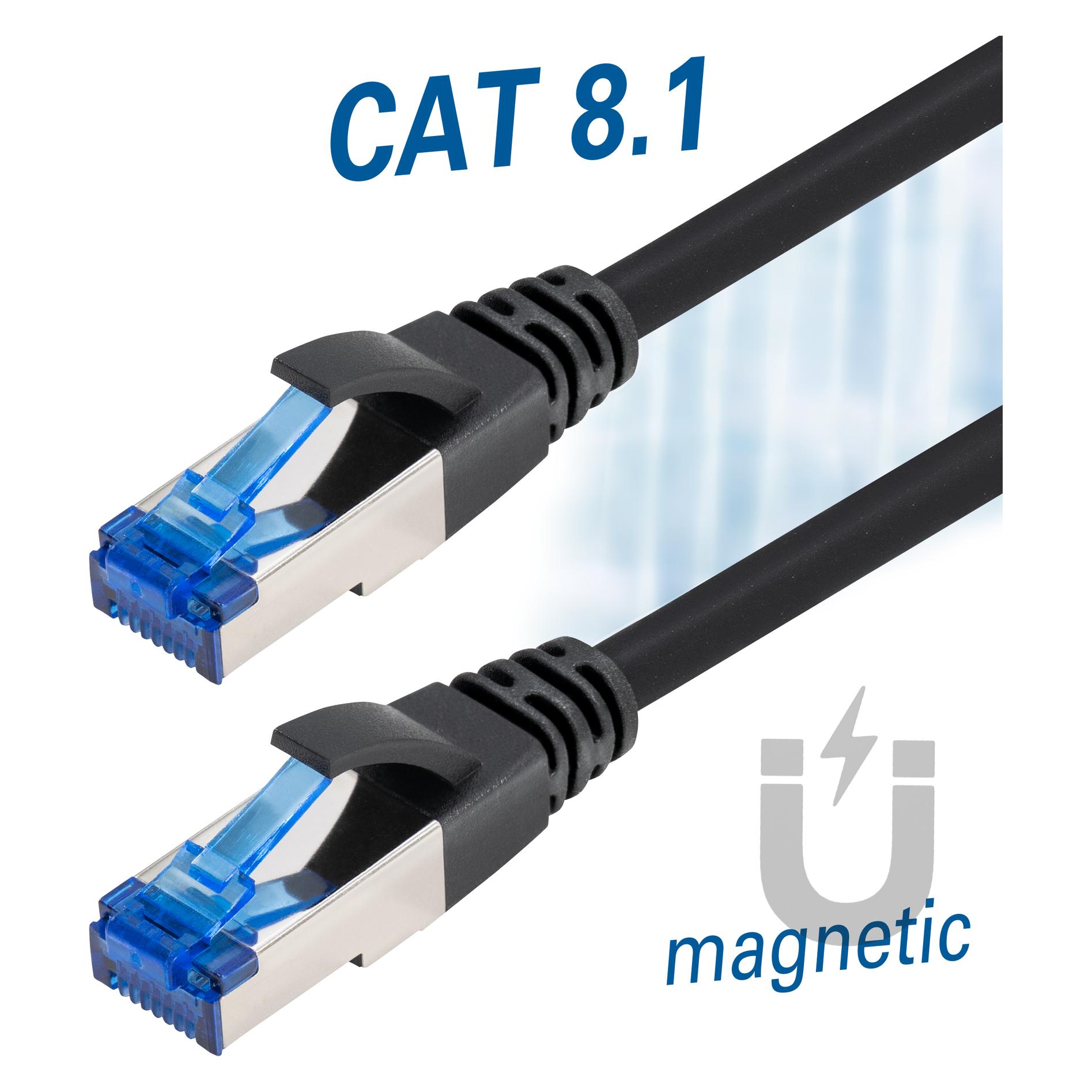 Maxtrack Cat 8.1 U/FTP Flat Patch Cable Western 8/8 Plug (RJ45) Western 8/8 Plug (RJ45) 5.0 M (U/FTP, CAT8.1) (TI 58-1)