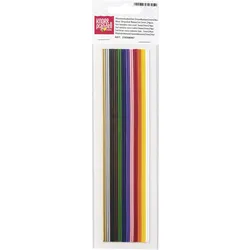 6x Knorr Prandell Verzierwachsstreifen Sortiment 200x2mm Grundfarben VE=24 Stück