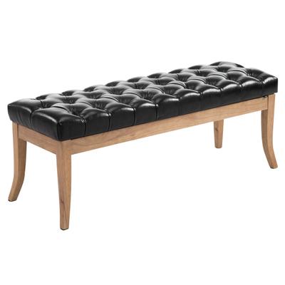 CLP Sitzbank Ramses Kunstleder antik hell Kunstleder HBT: 46x120x38 cm schwarz 120 cm