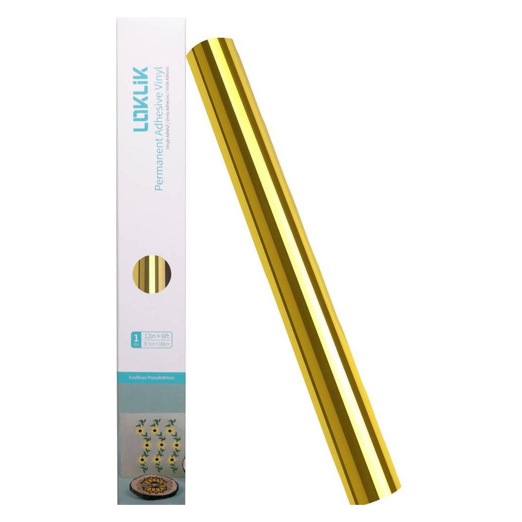 Loklik Permanent Adhesive Vinyl Mirror Metallic - Gold (SG-JST-0416-US-L-B2B)