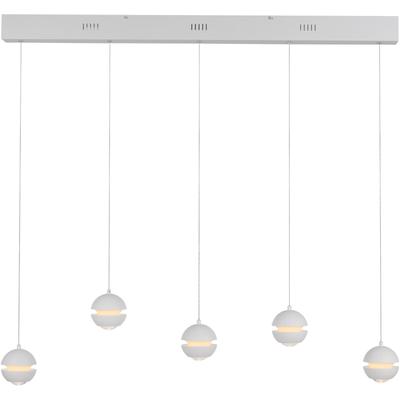 LED Pendelleuchte "LINI", weiß, 5, H: 22cm, 1 Stk., SCHÖNER WOHNEN-KOLLEKTION, Leuchten, SCHÖNER WOHNEN Kollektion, 3-Stufen Dimmer, Comfort-Lift, LED Pendelleuchte