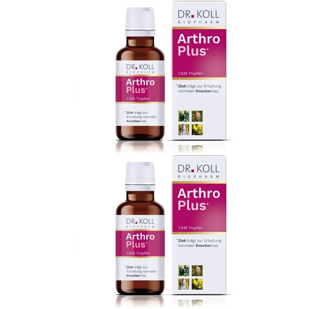 Arthro Plus Dr.Koll Gemmo Kompl.Weinrebe Zink Tro. x2 2x50 ml Tropfen