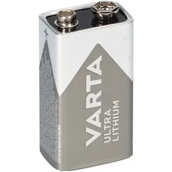 5x VARTA Professional Lithium 9V Block Batterie - passend für Rauchmelder & Sicherheitstechnik