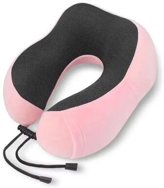Uplifted Finds U Shaped Memory Foam Travel Pillow With Neck Support pink