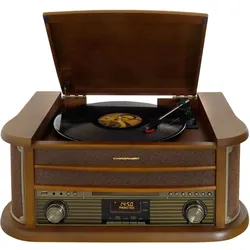 Soundmaster NR565DAB (Halbautomatisch), Plattenspieler, Braun