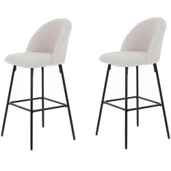 Barhocker 2er-Set   ¦ weiß ¦ Maße (cm): B: 45 H: 99