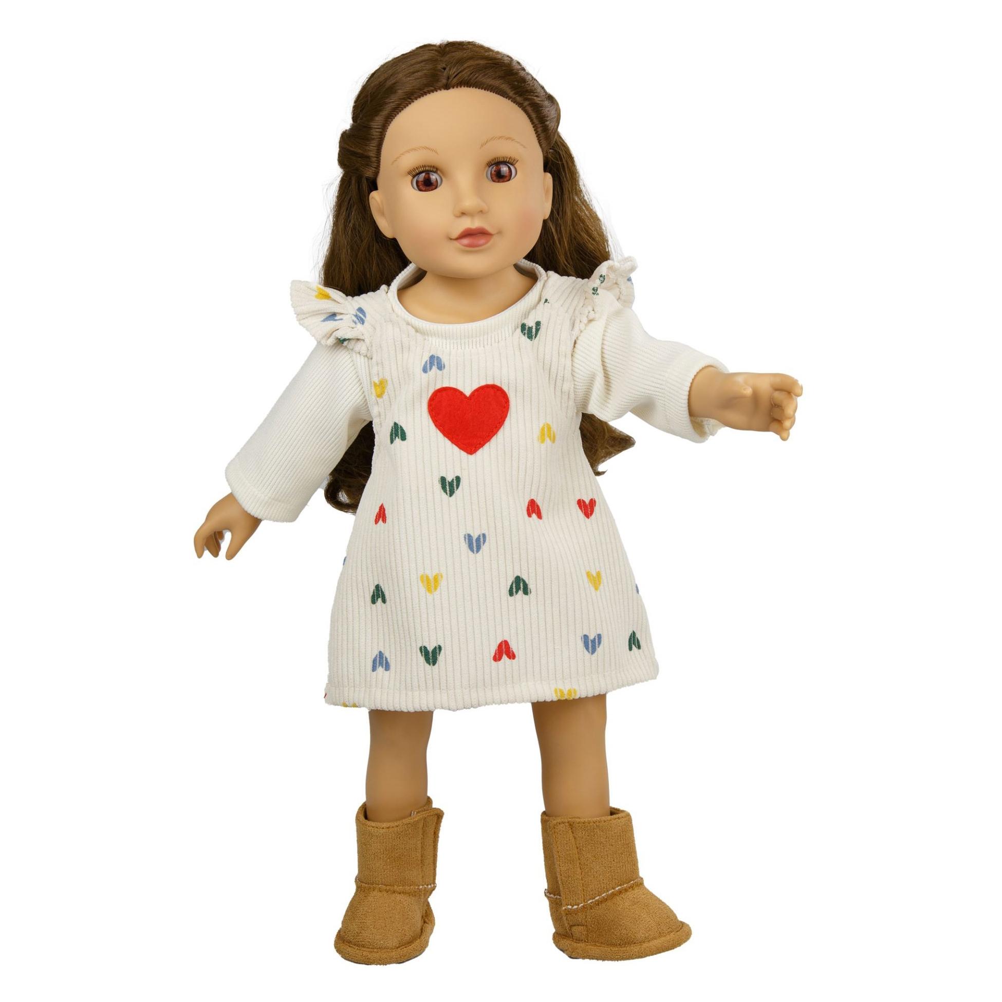 Heless Puppenkleid "Prinzessin Emily" mit Herztasche und Krone, Gr. 35-45 cm (2580)