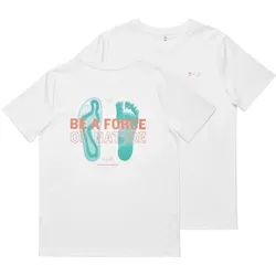 Vivobarefoot Unisex Force Of Nature T-Shirt weiß