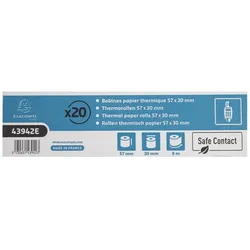 Exacompta Thermorolle 52g 57x30mm, für Kartenbelege, Safe Contact