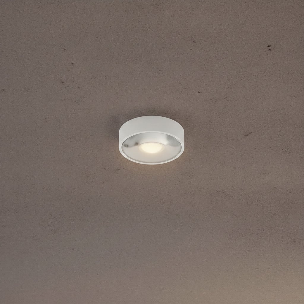 Lyora Strakke plafondlamp wit aluminium