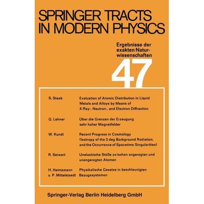 Springer Tracts in Modern Physics, Taschenbuch von G. Höhler, Springer Berlin, 978-3-662-15901-9