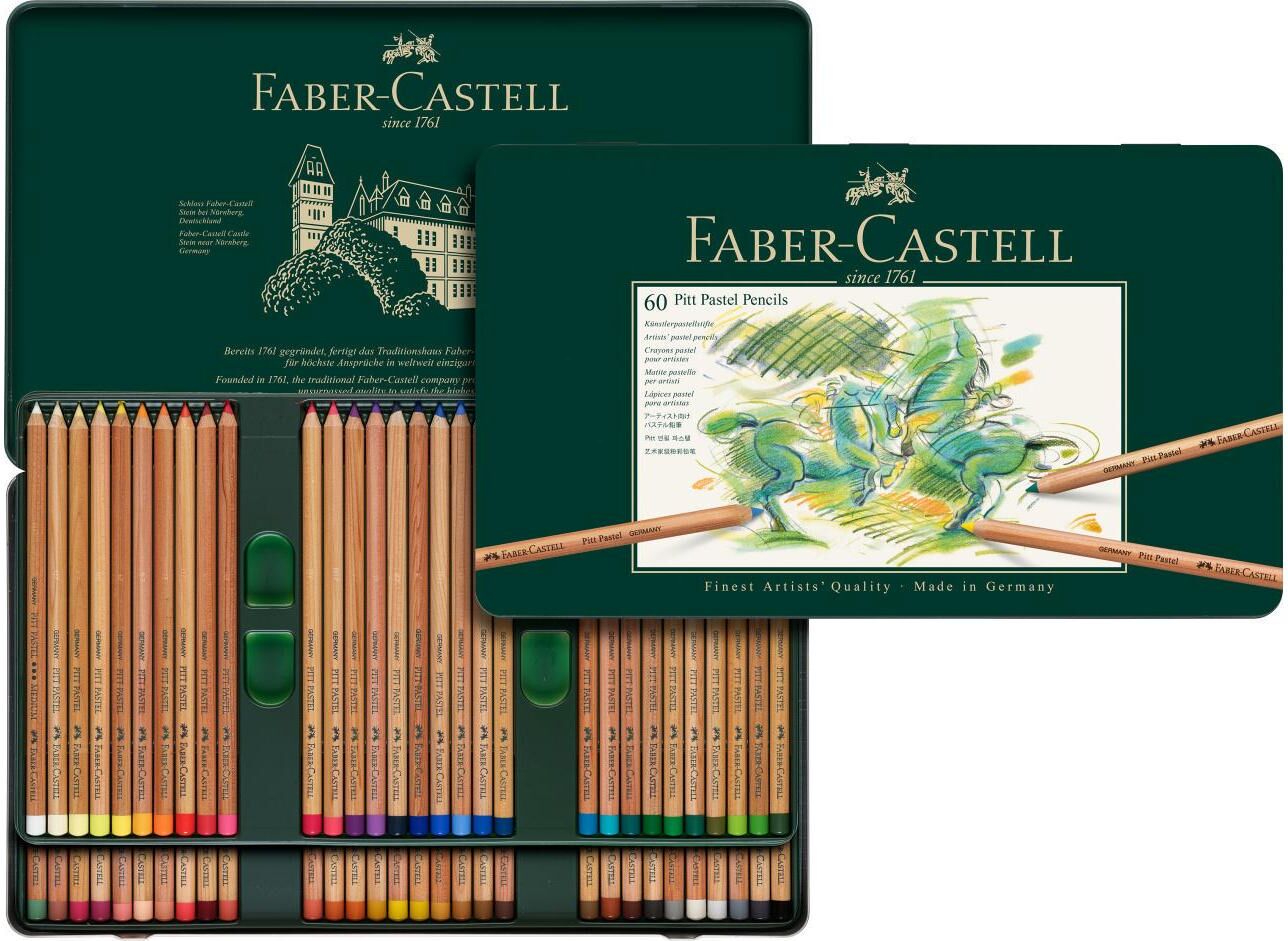 Buntstift FABER-CASTELL "Pitt Paste", bunt (mehrfarbig), Stifte, Buntstift mehrfarbig Einheitsgröße