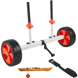 VEVOR Kajakwagen, 113 kg, Kanuwagen mit 25,4 cm Reifen & Spanngurt, Bootswagen zum Transportieren von Kajaks, Kanus, Paddleboards, Jon-Booten, Wassersportgeräte, 900x580x575 mm
