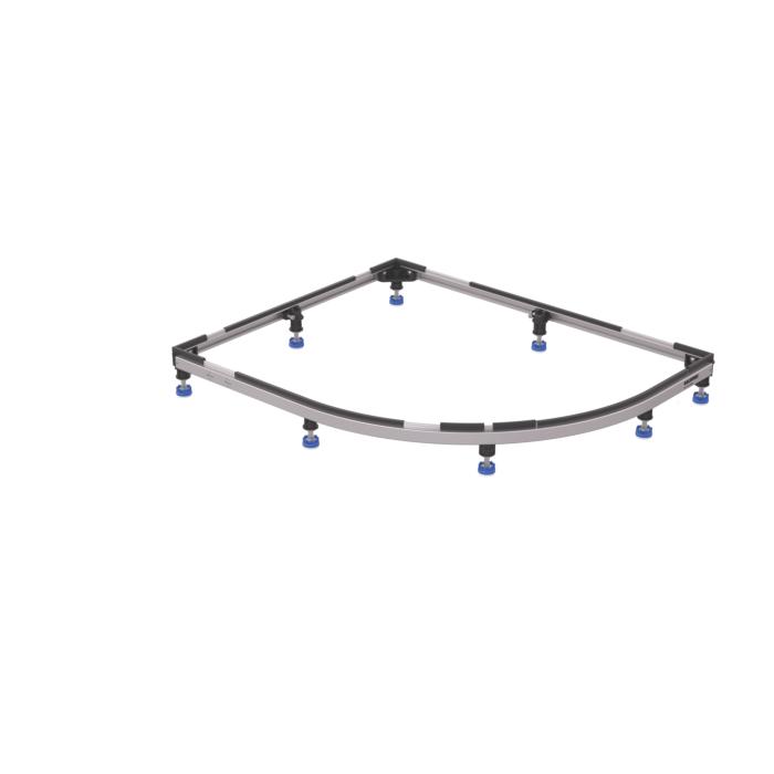 Kaldewei Fuß-Rahmen FR5300 Flex bis 100 x 100 cm, für Zirkon, anpassbar, für Duschwanne