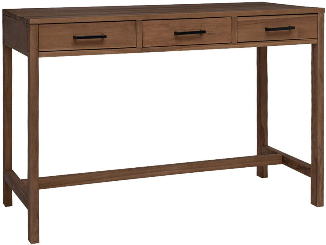 Brambly Cottage Solid Wood Writing Desk Natural 75 cm H x 110 cm W x 50 cm D