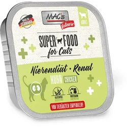 MAC's Cat Vetcare Diätnahrung 100g Schale Katzennassfutter 16 x 100 Gramm Nierendiät Huhn