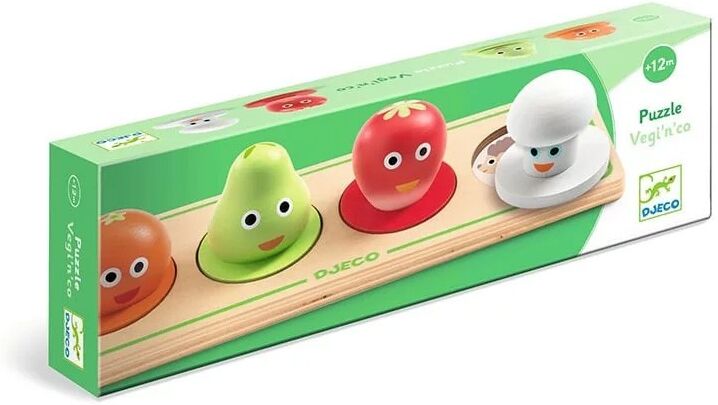 Puzzle à bouton 4 pcs Vegi'n'Co - Djeco