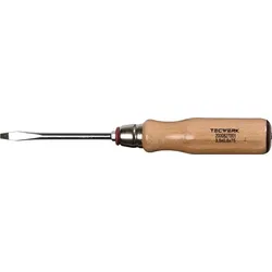 Tecwerk Schraubendreher Schneiden-B.3,5mm Klingen-L.75mm Holzgr.Rundkl.6KT.-Ans.