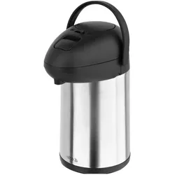 Yato Tischthermoskanne Mit Pumpe 3,0l, Thermoskanne, Silber