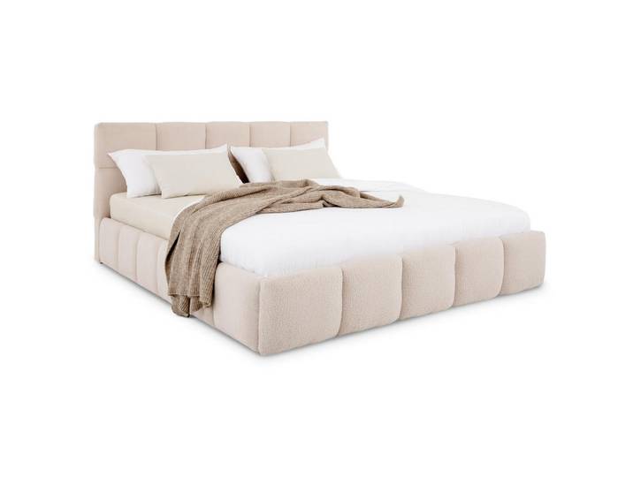 Idimex Polsterbett Cloudy 180x200 cm beige, Beige, Mode, 180x200 cm, Schlafzimmer, Betten, Polsterbetten