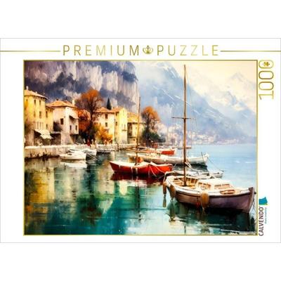 CALVENDO Puzzle Boote vor Anker | 1000 Teile Lege-Größe 64x48cm Foto-Puzzle für glückliche Stunden, Sonstige von , Calvendo Puzzle