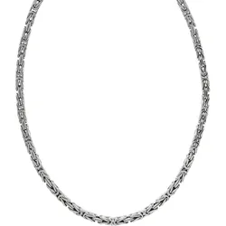 Zeeme Basic Halskette Silber 925 poliert Königskette 4mm breit