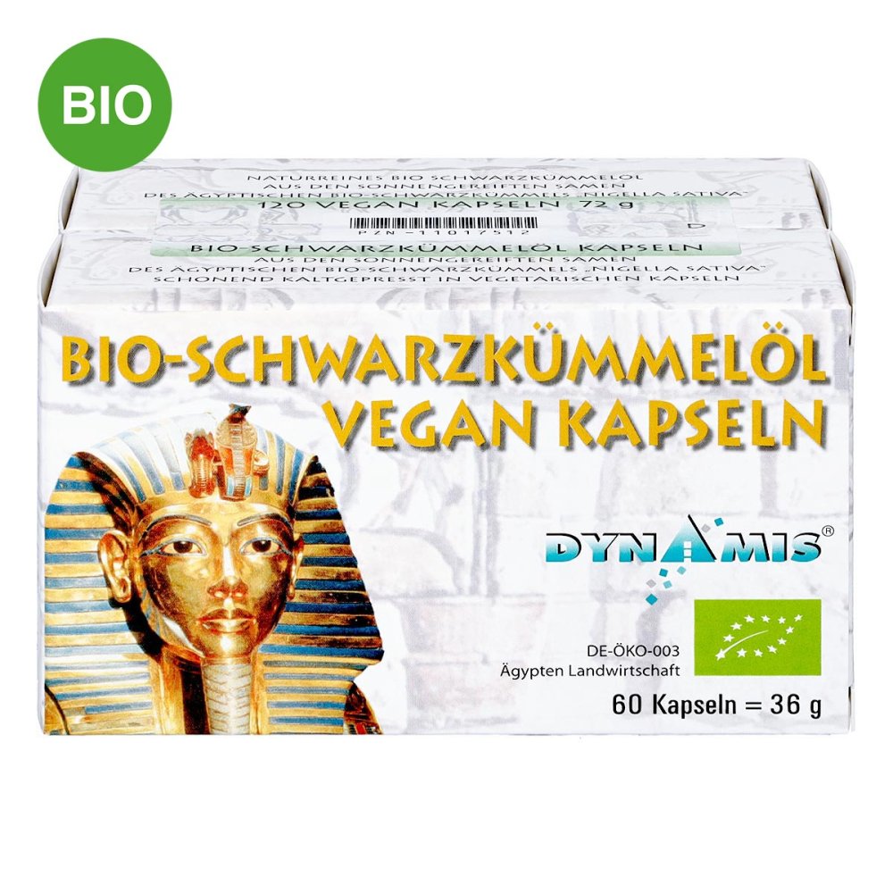 Dynamis Gesundheitsprod.Vertr.GmbH Dynamis Ägyptisches Schwarzkümmelöl Bio vegan Kapseln 11017512